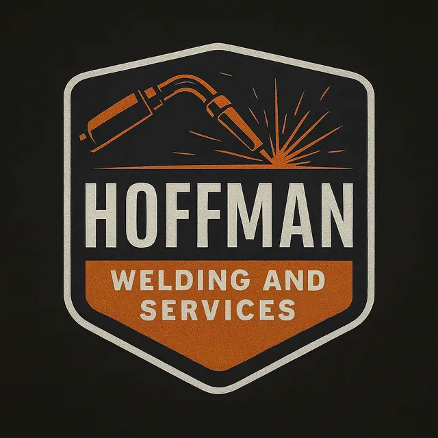 Hoffman Welding and Services — welding torch and sparks emblem